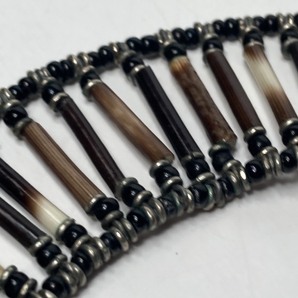 Beaded Tribal Primitive Necklace - Picture 11 of 14